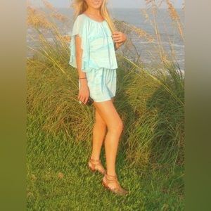 Gypsy 05, Light Blue Mini Dress, XS